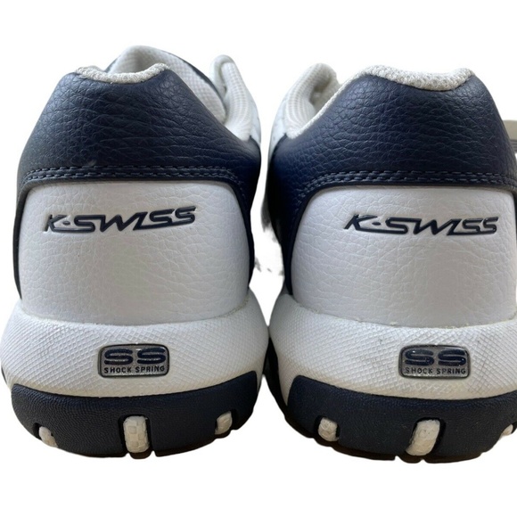 K*SWISS Men's 01289167ST124 WHT/NVY/SLVR Sneakers Size 7 Vintage 90s-Y2K - Picture 3 of 8